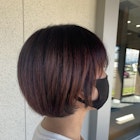 つやっとまとまるミニボブ×pink violet