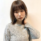 ストレートウルフボブ/コントラストハイライトベージュ