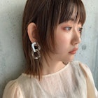 ストレートウルフボブ/コントラストハイライトベージュ