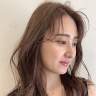 面長解消!ヨシンモリ風センター分けミディアム