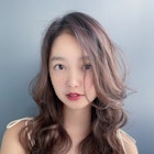 ココアブラウンのフリンジウェーブでラフな雰囲気に♪藤沢