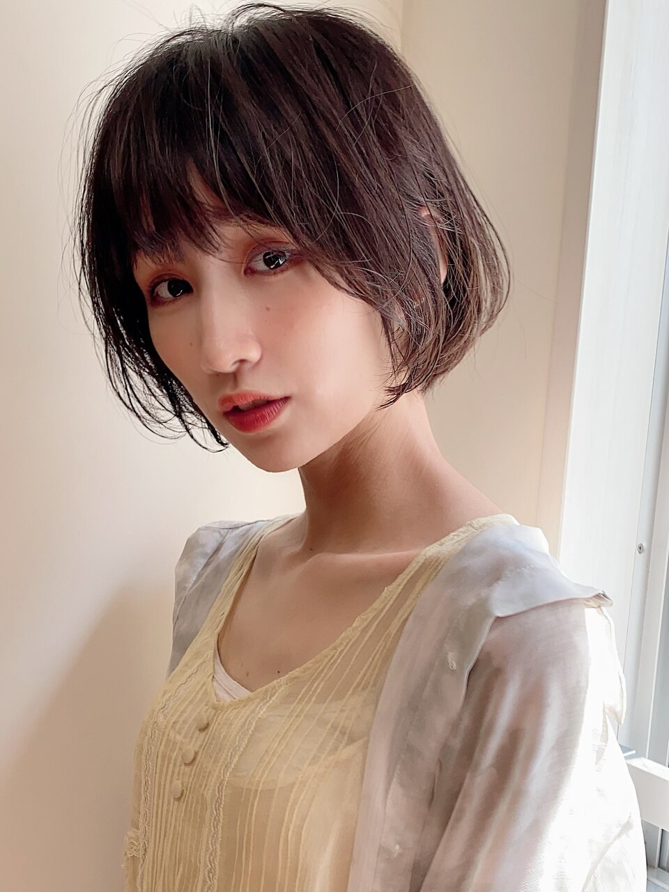 【涼しげヘア】大人かわいい質感ショートボブ