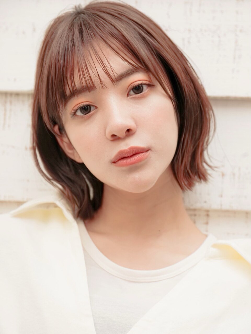 大人かわいい×シースルー前髪×ココアブラウン