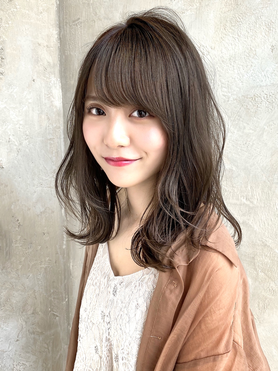 20代30代◎大人かわいい前髪！似合わせグレージュカラー