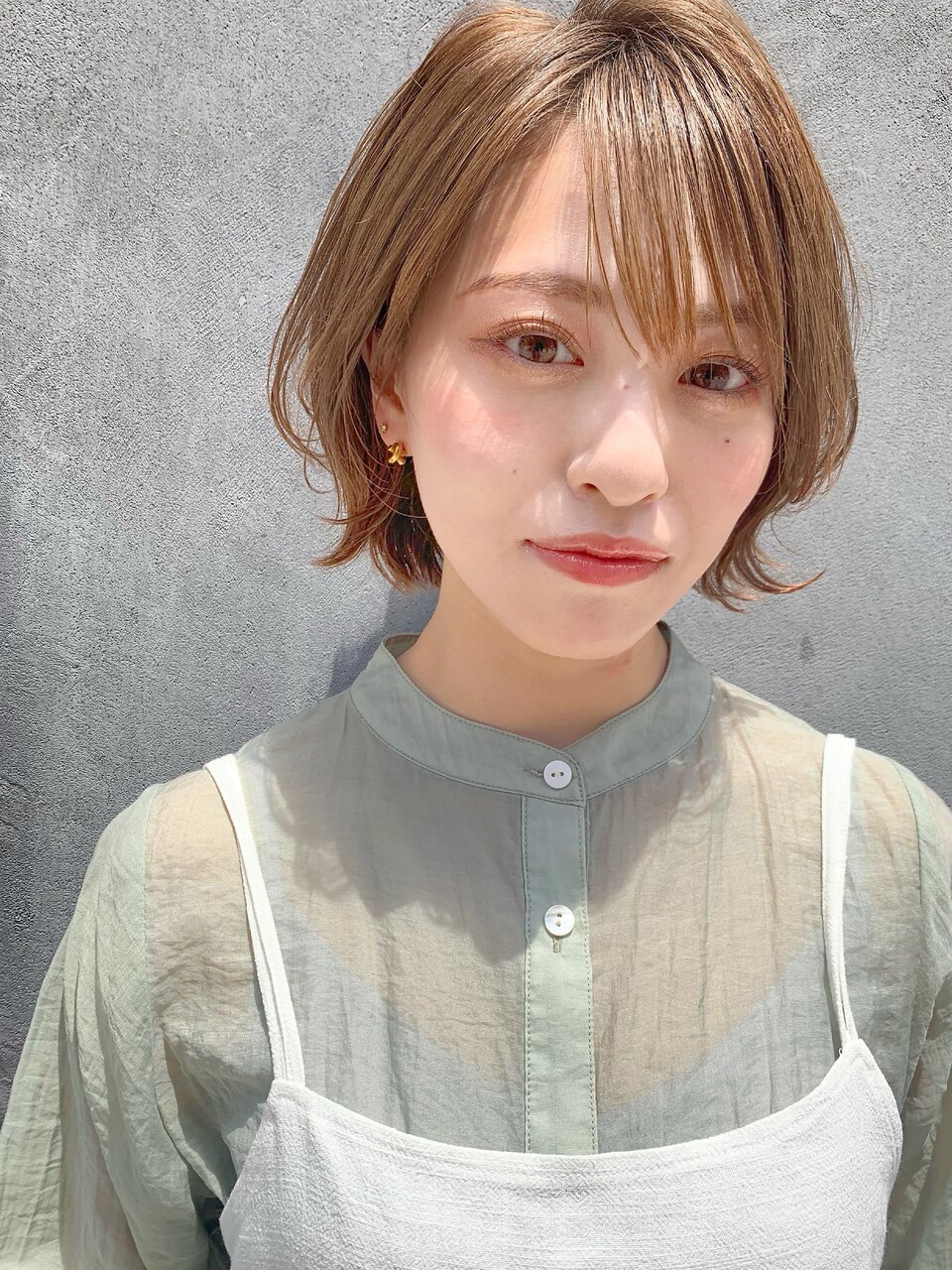 【佐藤健太郎】大人カジュアルミルクティーベージュ外ハネボブ