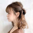 ツインくるりんぱ_ココアブラウンフリンジウェーブ_37402