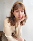 前髪デザインが可愛い☆大人小顔ミディ