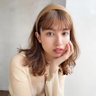 前髪デザインが可愛い☆大人小顔ミディ