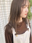 【LA PENSEE】マロンベージュ.レ���ヤーカット.シースルーバング