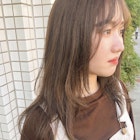 【LA PENSEE】マロンベージュ.レ���ヤーカット.シースルーバング