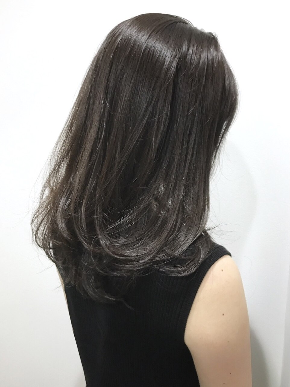 ○ブリーチなし暗髪透け感アッシュベージュ○
