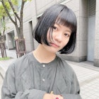 【早瀬忍 梅田中津】ワンカールパーマ×黒髪ボブ