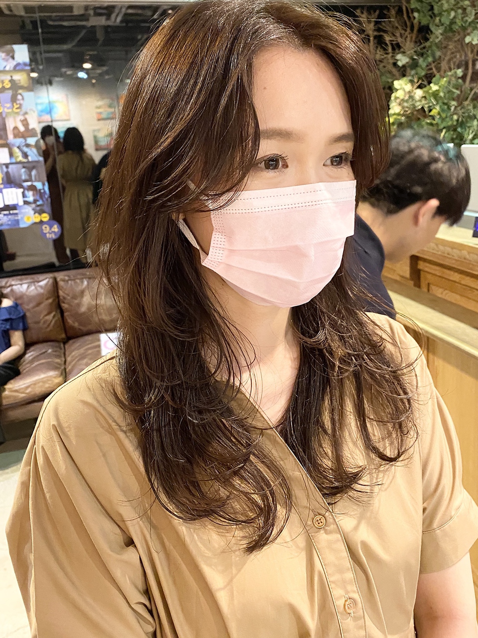ウルフカット#ウルフパーマ#くびれミディ#前髪なし#20代30代40代