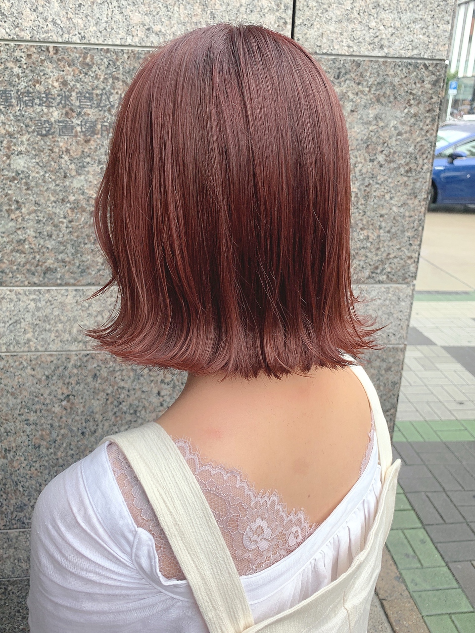 ＊ブリーチなし＊　#チェリーピンク　#ボブ　CHANDEURひめの