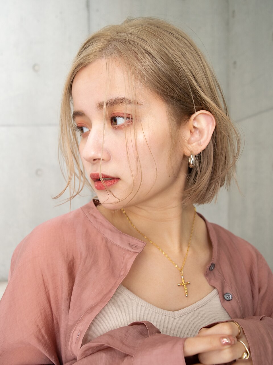 ラフにきまるニュアンスボブ#美髪#ボブルフ#グレージュカラー