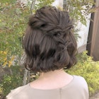 顎ラインボブのヘアアレンジ
