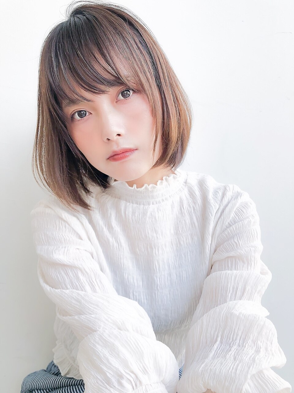 面長さんもボブでかわいく 失敗しないボブスタイルの取り入れ方 トレンドカタログ ホットペッパービューティーマガジン