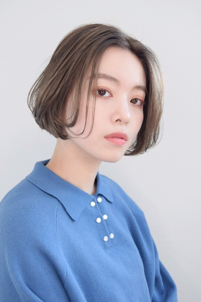 【デュアプレ】センター分けボブ