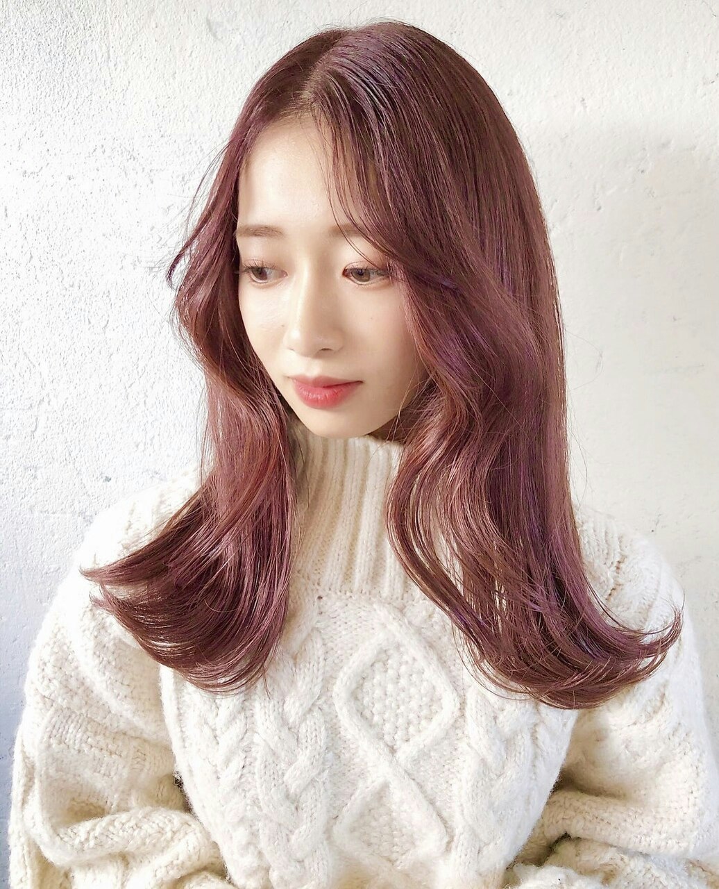 韓国風ヘアは前髪なしで大人っぽく 今すぐマネしたいスタイル大全 ホットペッパービューティーマガジン