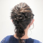 後れ毛くるりんぱ編み込み結婚式二次会ヘアアレンジアップ☆