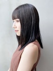 ストレートスタイル_オリーブカラーハイライトカラー_37787