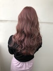 ケアブリーチなのでダメージの心配なし♪大人気のピンクアッシュ