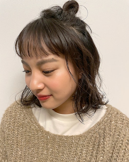 ハーフアップお団子アレンジ 簡単な作り方 おすすめスタイル ホットペッパービューティーマガジン