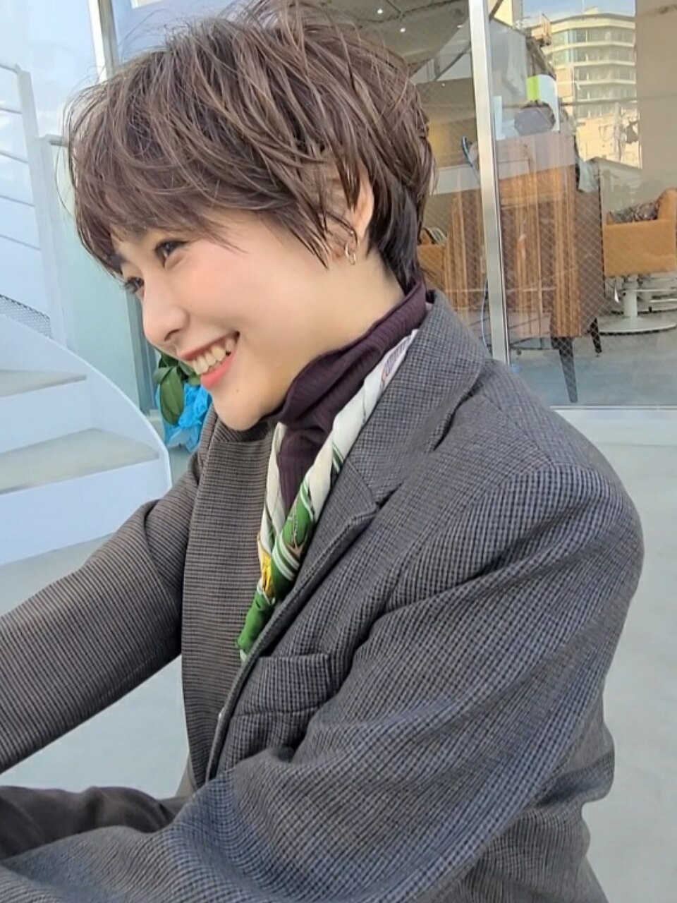 グレージュ大人ガーリークールショート【middle】野村恵子