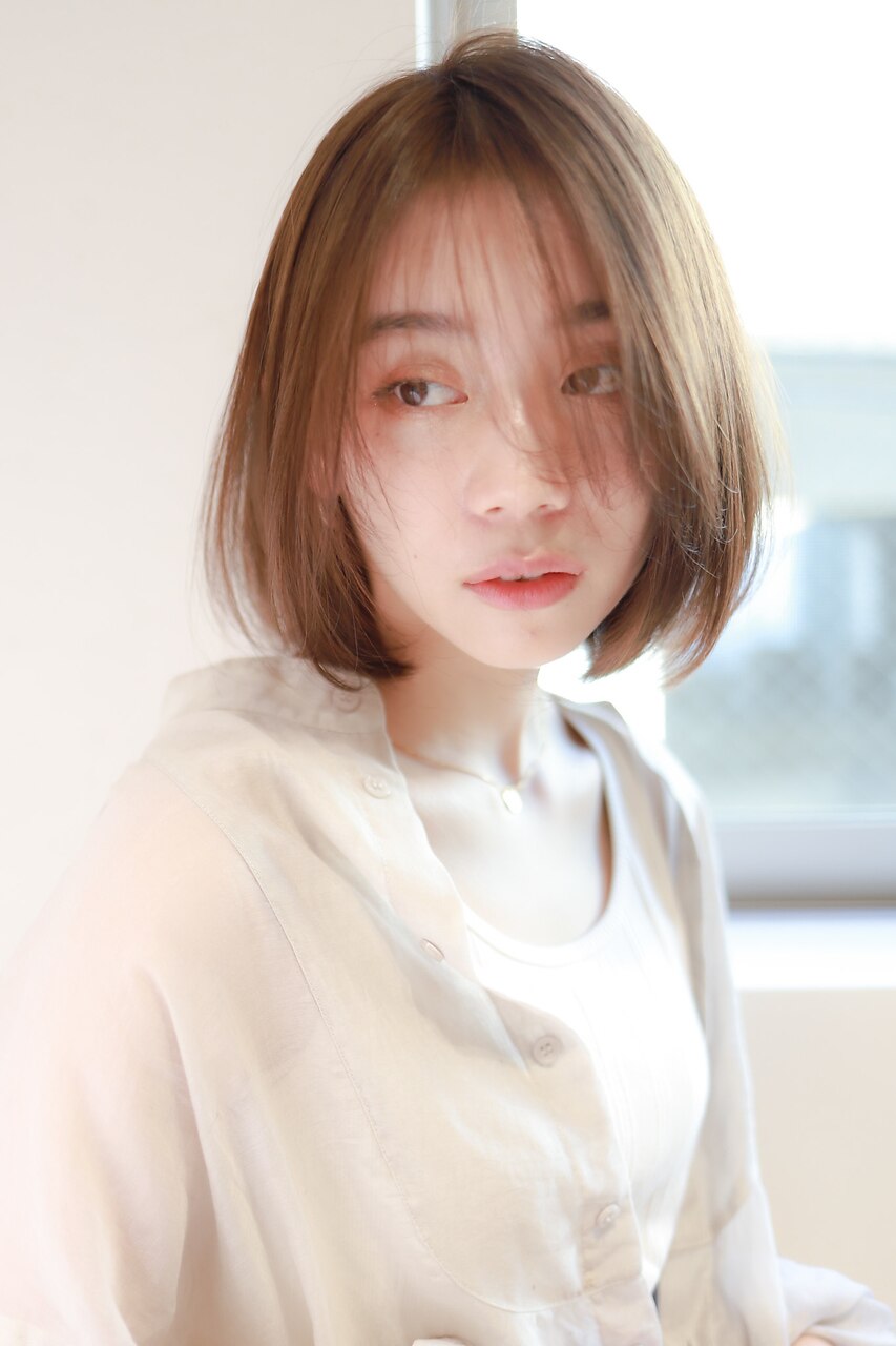 【feey 武蔵新城】小顔×透け感ショートボブ