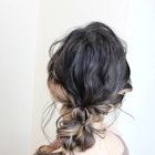 ゆる編み逆くるりんぱアレンジ