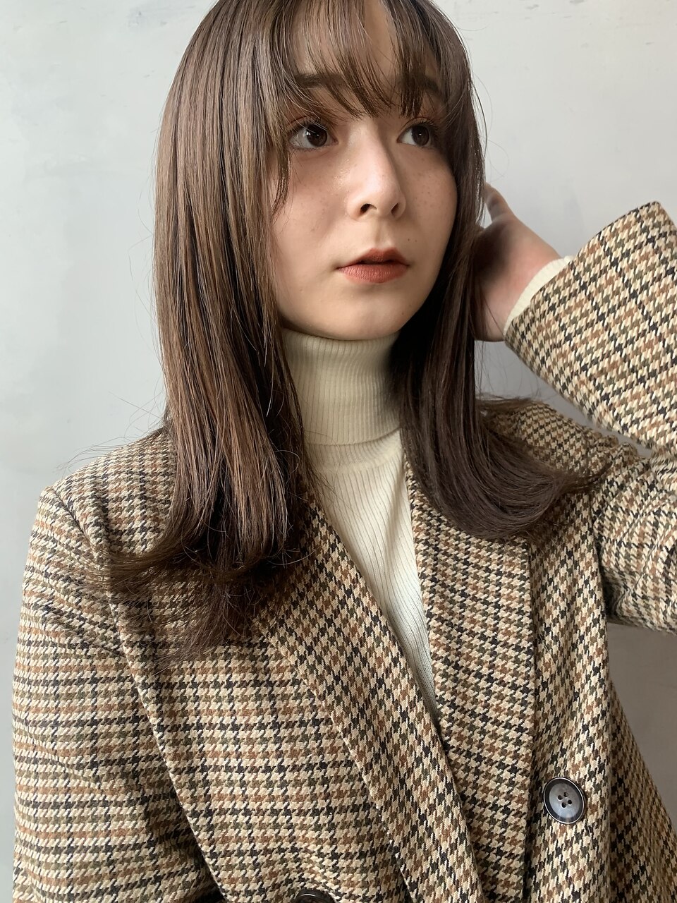 ストレートスタイル×ココアブラウン　○堀越太真樹