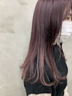 ＊【SUN】つやっとストレートピンクパープルカラー　蜂谷咲季