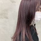 *【SUN】つやっとストレートピンクパープルカラー 蜂谷咲季