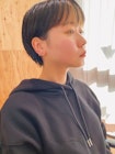 インナーバングカラー　マッシュショート　大阪美容室