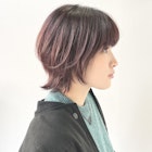 Gem Hair Studio 姉崎 ピンクグレージュ/ウルフボブ