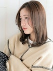 《calico》アーモンドラテ*暖色系カラー*ワンカールボブ韓国ヘア