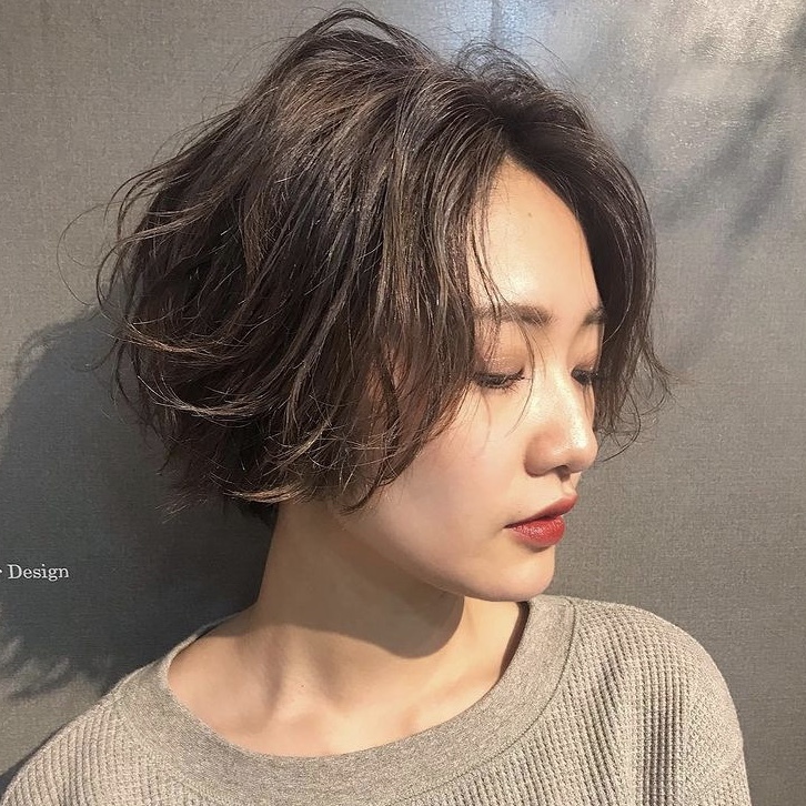【Pia中村瞳】大人short bob × gray brown