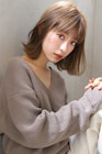 【Blanc/広島】外ハネ＿切りっぱなし＿ワンレンボブ