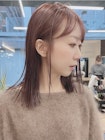透明感カラー ピンクブラウン 暖色カラー モテ髪カタログ モーヴ