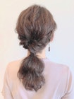 ピンクブラウン×簡単アレンジ