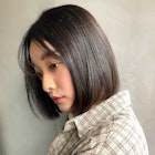 【Blanc/梅田】ダークアッシュ_暗めカラー_ボブak