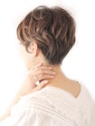 30代40代／大人のフレンチベリーショート／ココアベージュ