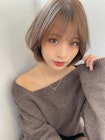 小顔効果のひし形ショートミディ