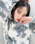 【早瀬忍　梅田中津】ダークパープル×ナチュラルボブ