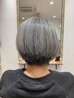 グレイヘア×ショートスタイル