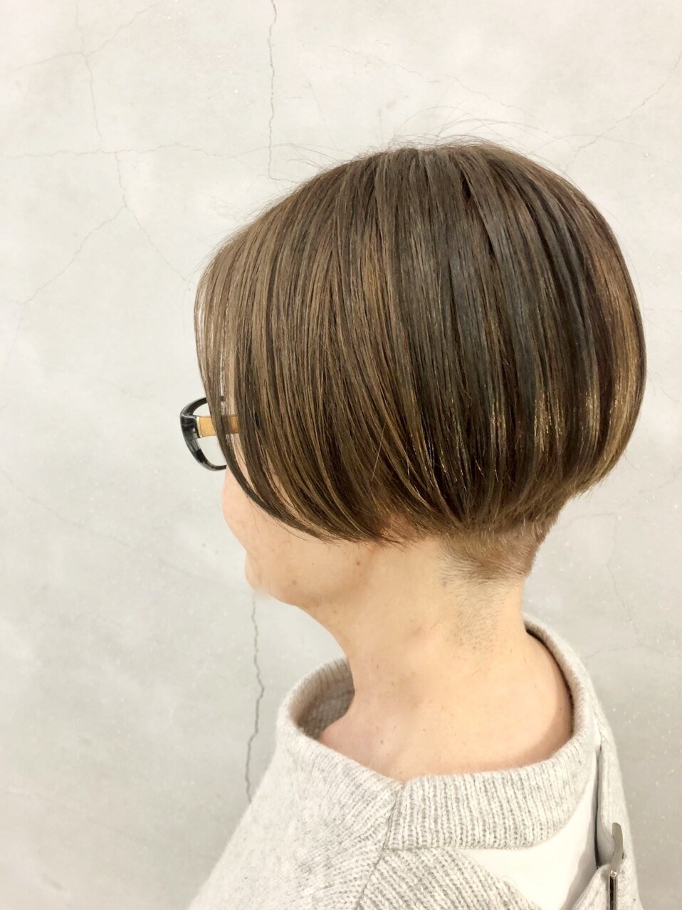 ハンサムショート×グレイカラー