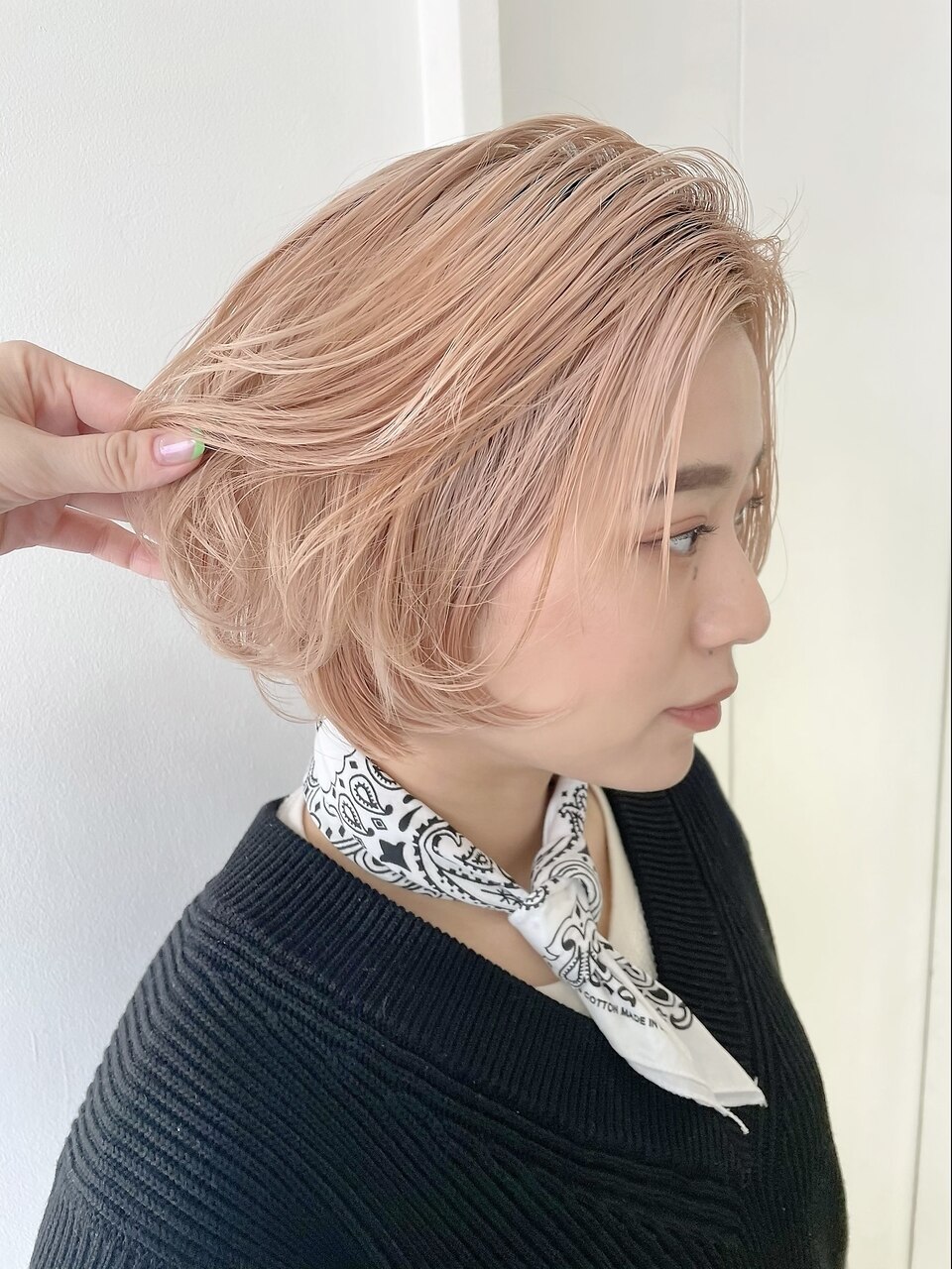 ＊【SUN】サーモンピンクボブレイヤー　yurika