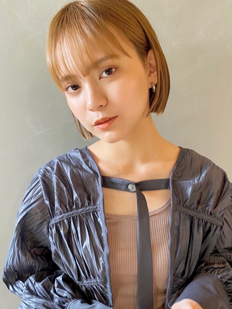 【PARK】コーラルベージュ×ミニボブ