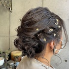 【Cadre新小岩】金箔アレンジ×ゆるっとシニヨン 小林亜美