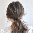 ローポニーアレンジ_エアリーミディショートパーマ_ba310132